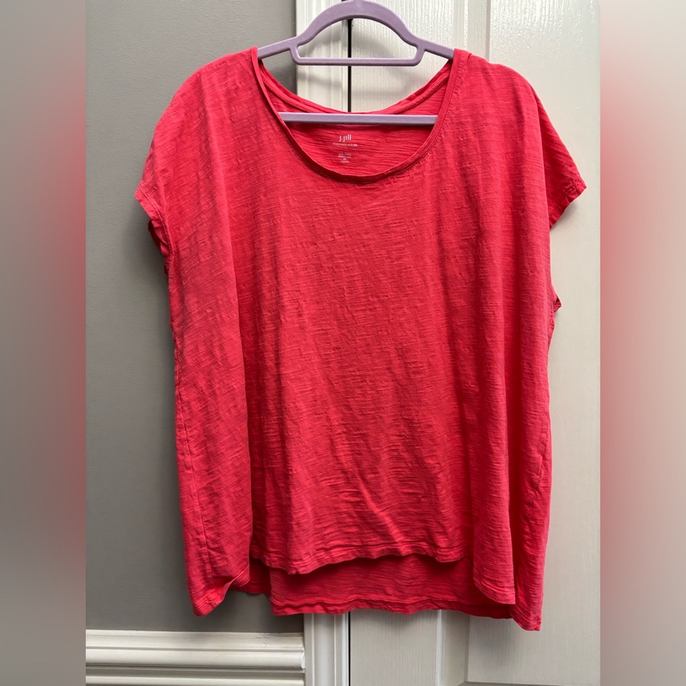 J.Jill women’s scoop neck slub tee